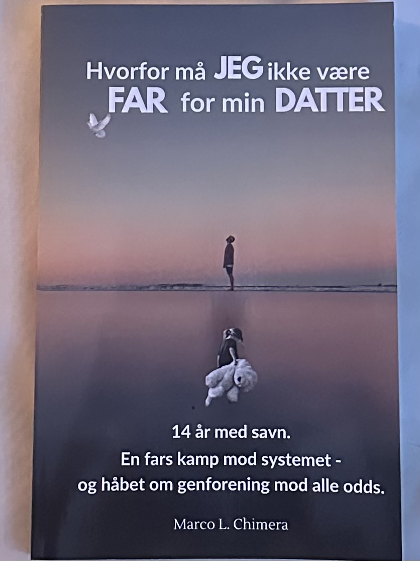Originalt fotografi af Marco L. Chimeras trykte bog Hvorfor må JEG ikke være FAR for min DATTER
